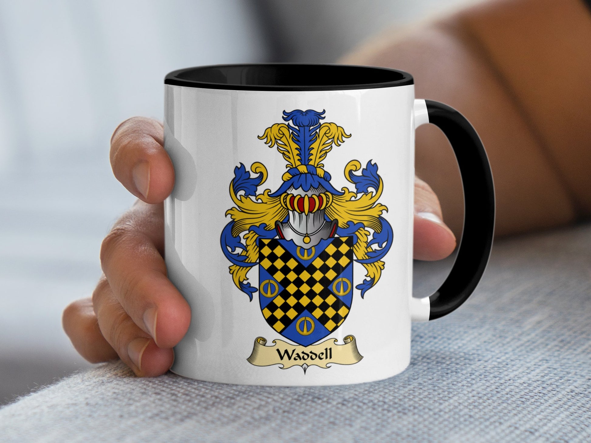 Clan Waddell Scottish Coat of Arms Mug - Living Stone Gifts