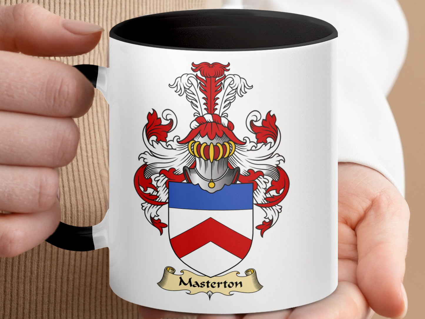 Masterton Scottish Clan Surname Coat of Arms Mug - Living Stone Gifts