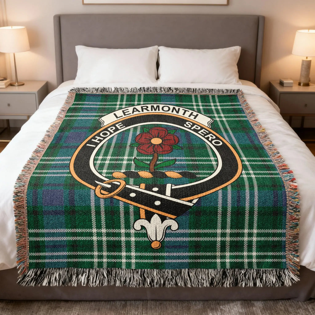 Learnmonth Hope Spero Tartan Blanket with Text Design