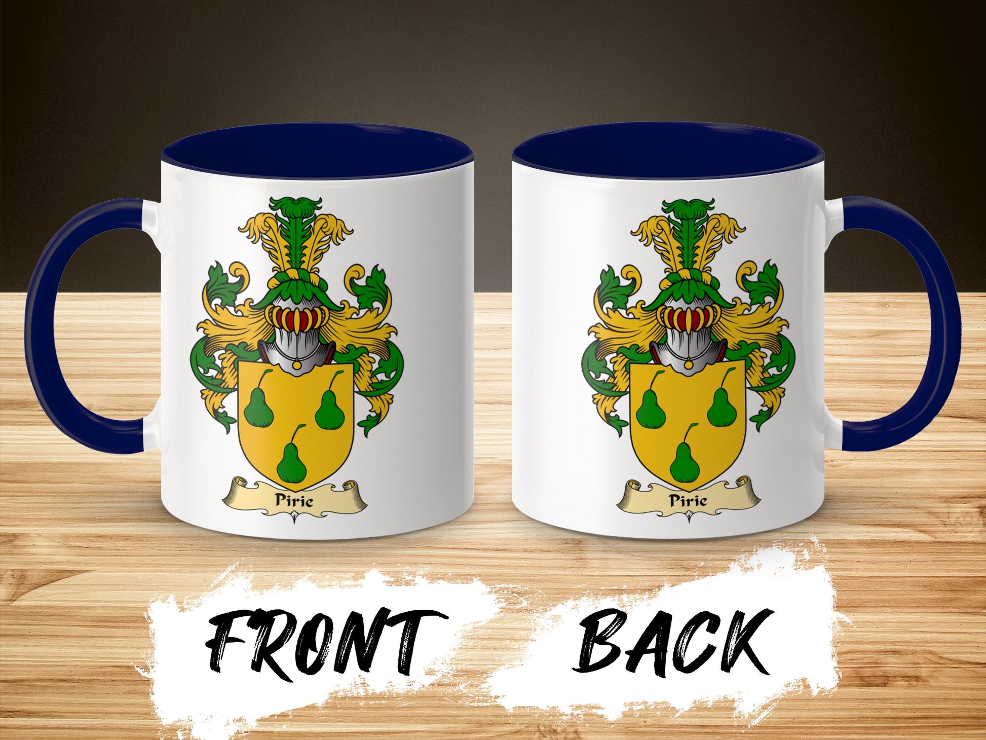 Clan Pirie Scottish Coat of Arms Mug - Living Stone Gifts