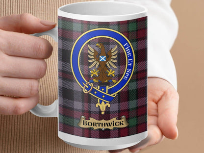 Fide Et Spera Borthwick Clan Crest Mug product