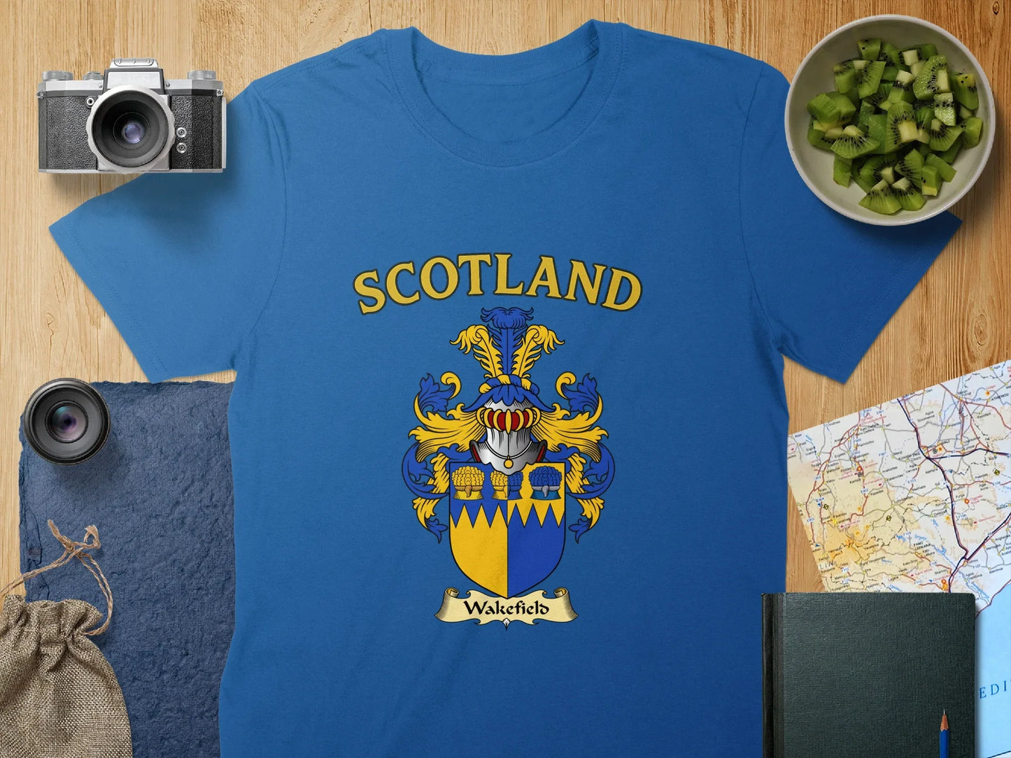 Scotland Wakefield Crest Blue Graphic Tee product