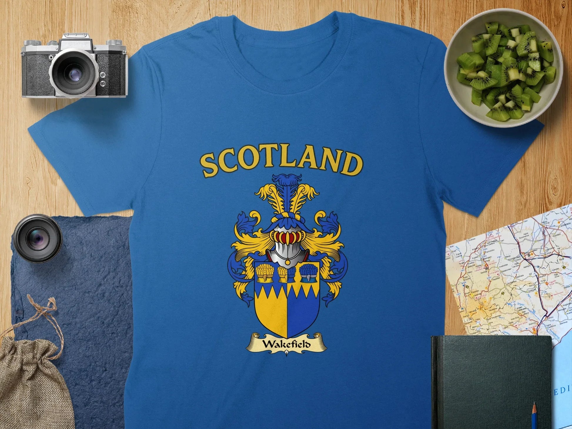 Scotland Wakefield Crest Blue Graphic Tee product