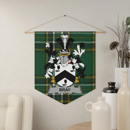 Bray Family Crest Tartan Design Wall Hanging product