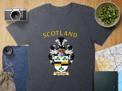 MacCreadie Clan Family Crest Scotland T-Shirts - Celtic Ancestry Gifts
