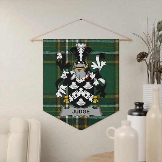 Judge Family Crest Tartan Pattern Wall Hanging product type