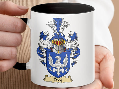 Clan Tovy Scottish Coat of Arms Mug - Living Stone Gifts