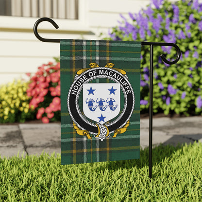 Family Crest House of Macauliffe Garden Flag