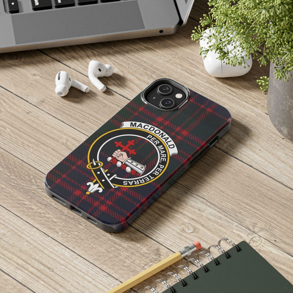 Macdonald Clan Scottish Tartan Cell Phone Case - Celtic Ancestry Gifts