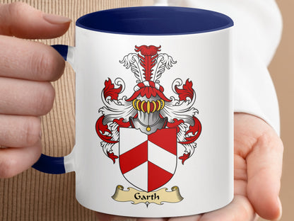 Clan Garth Scottish Coat of Arms Accent Coffee Mug - Living Stone Gifts