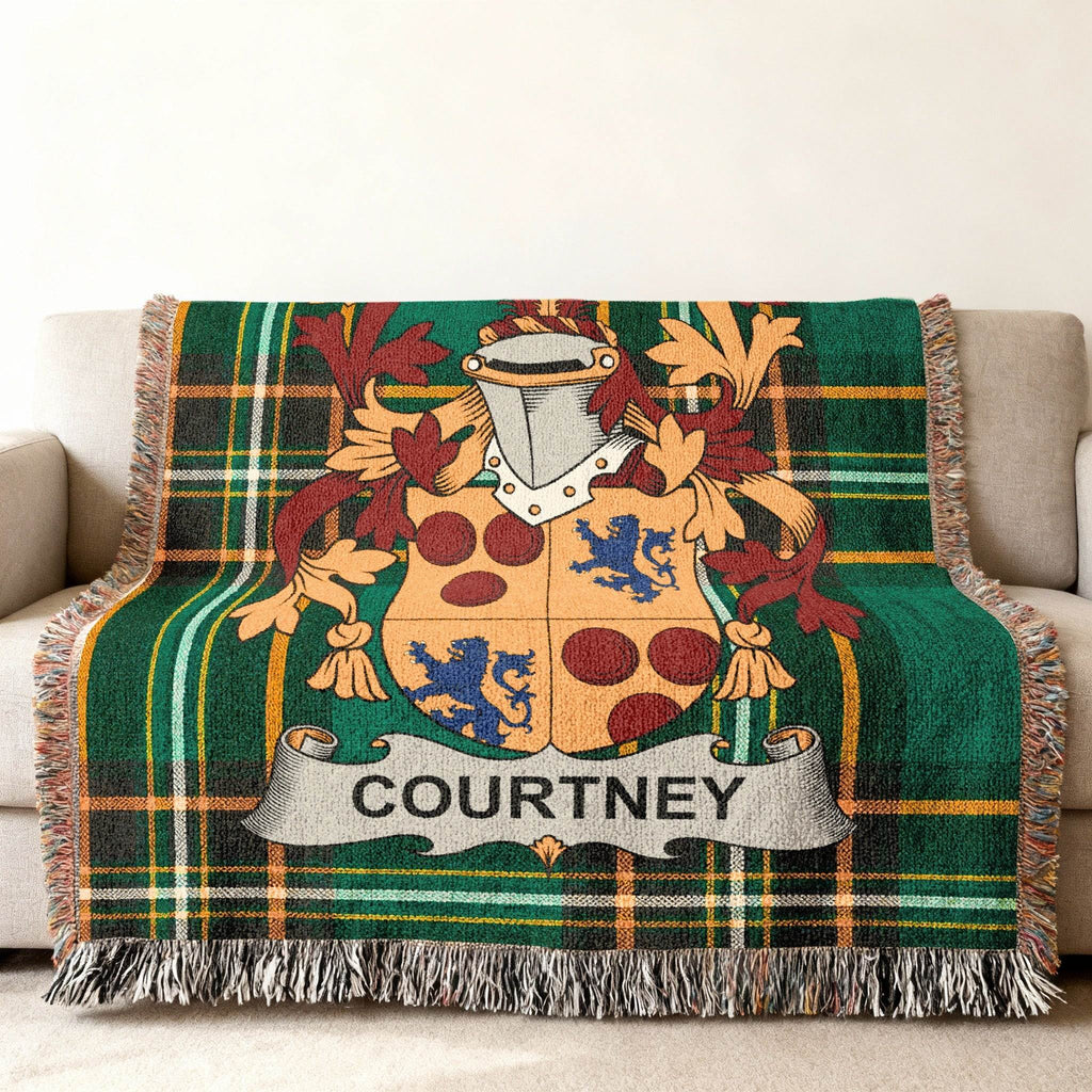 Courtney Family Crest Green Plaid Throw product type