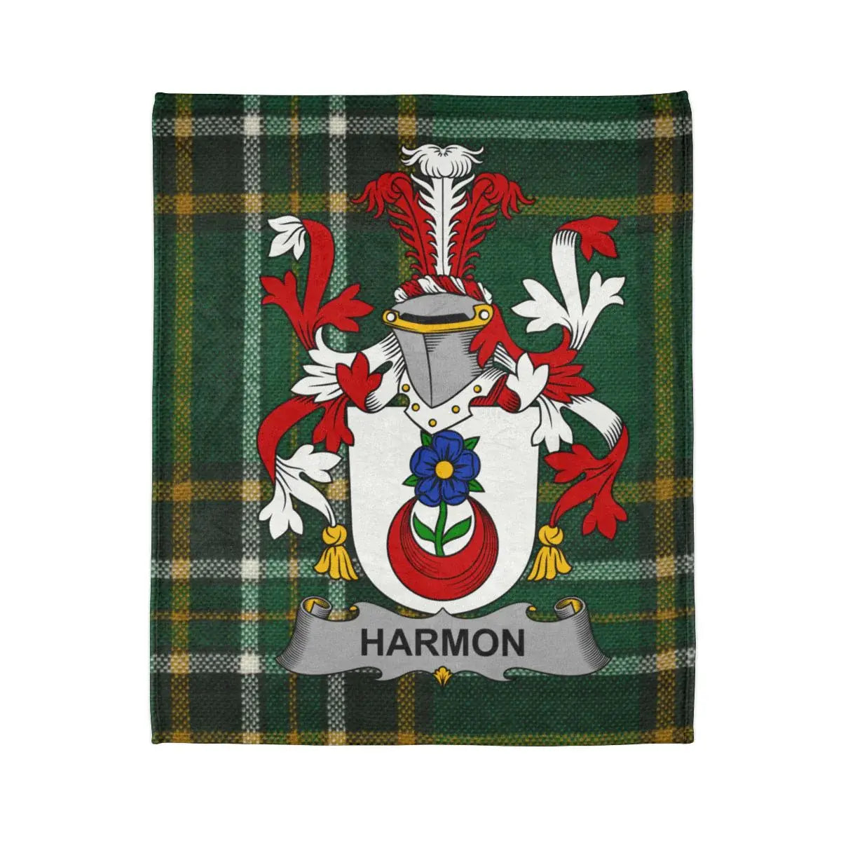 Family Crest Plaid Design Harmon Blanket product