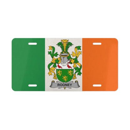 Rooney Coat of Arms Irish Flag License Plate product