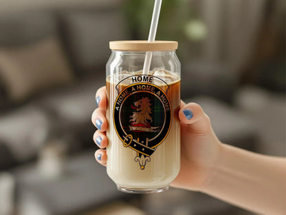 Unique Lion Family Crest Glass Jar Beverage product