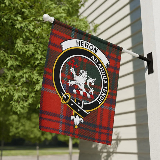 Heron Scottish Clan Red Tartan Garden Flag product