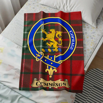 Courage Lion Emblem Clan Tartan Cummings product
