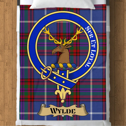 Scottish Clan Wylde Tartan Plaid Throw Blanket - Living Stone Gifts