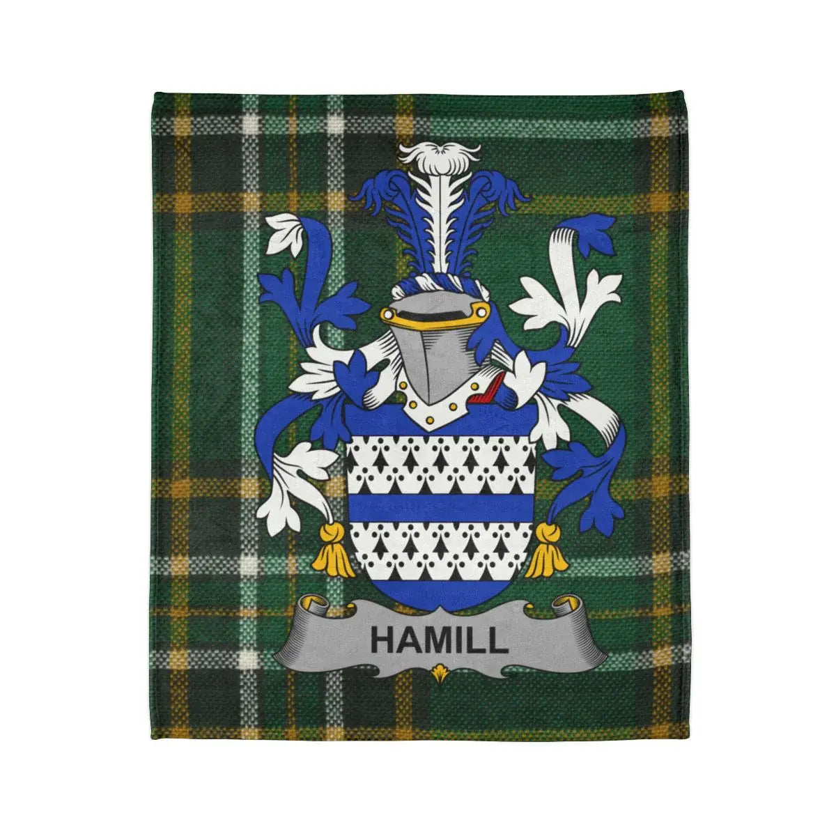 Vibrant Hamill Coat of Arms Design Blanket product