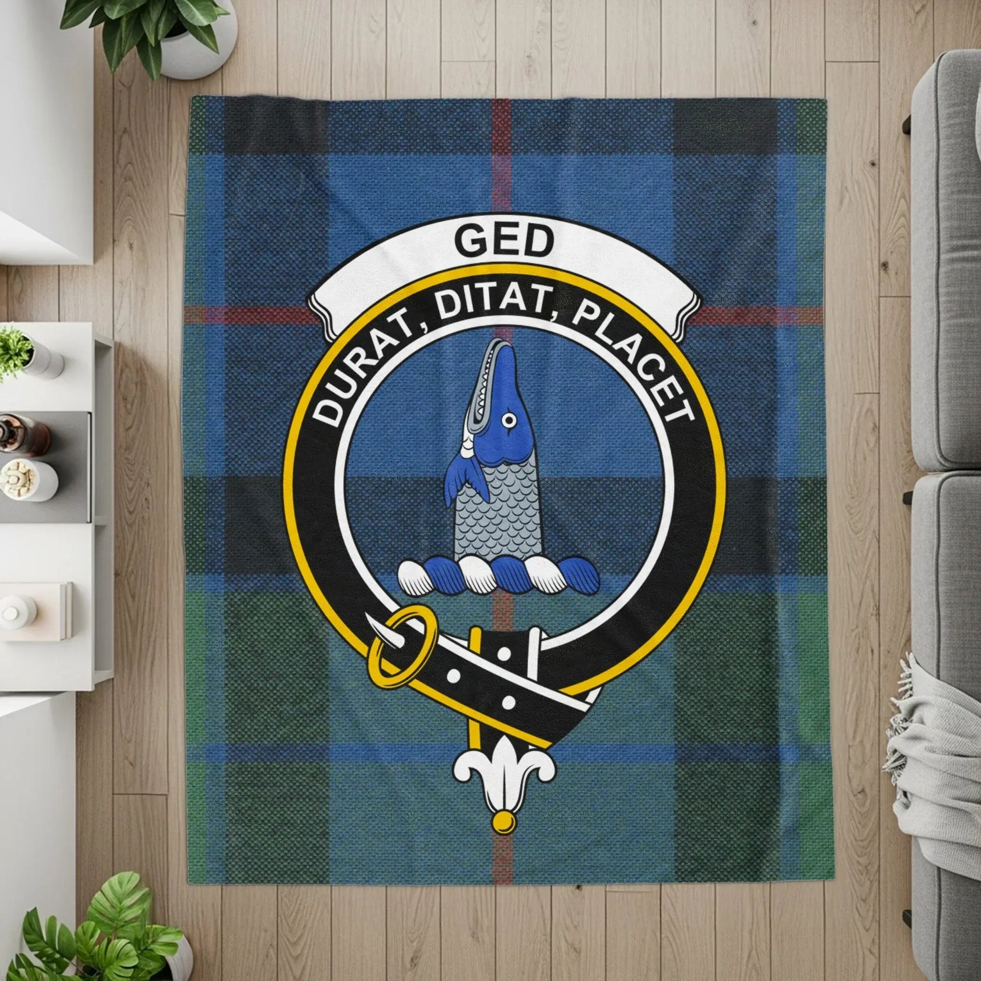 Durat Ditat Placet Ged Tartan Family Crest product