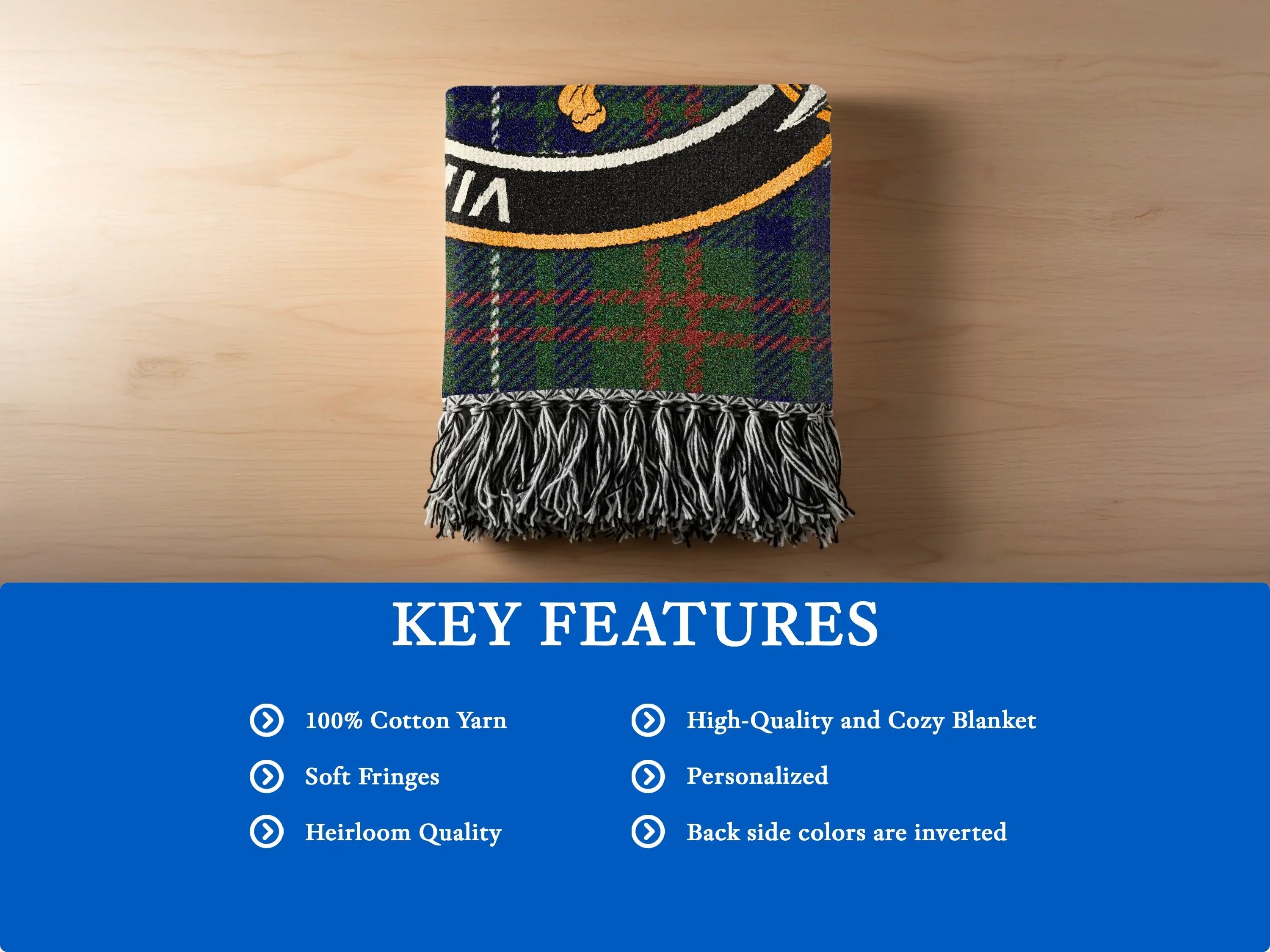 High-Quality Cozy Personalized Heirloom Quality Blanket