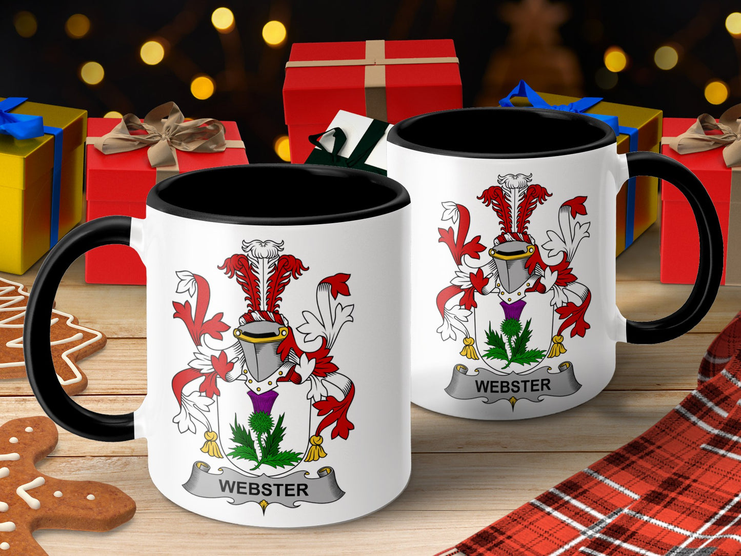 Webster Surname Irish Coat of Arms Mug - Living Stone Gifts