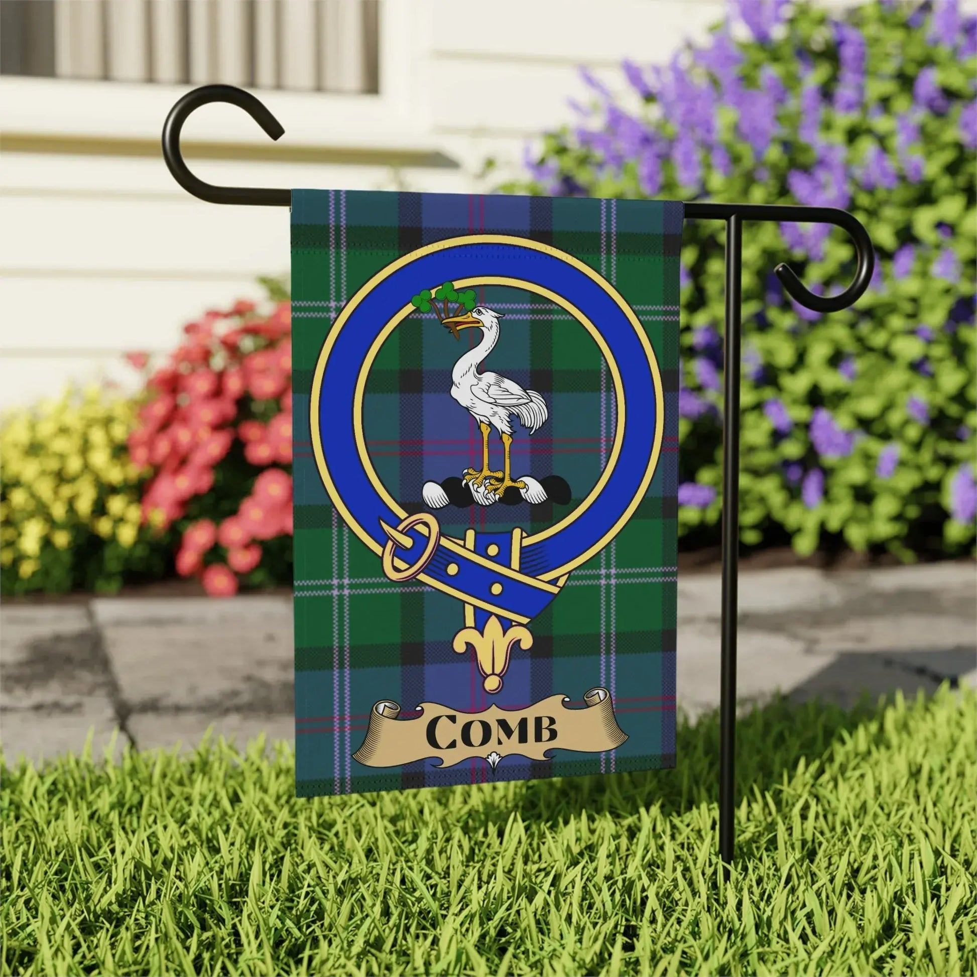 Comb Clan Tartan Plaid Garden Flag Outdoor Decor product