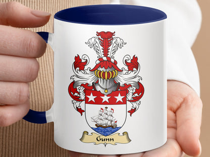 Clan Gunn Scottish Clan Accent Coffee Mug - Living Stone Gifts