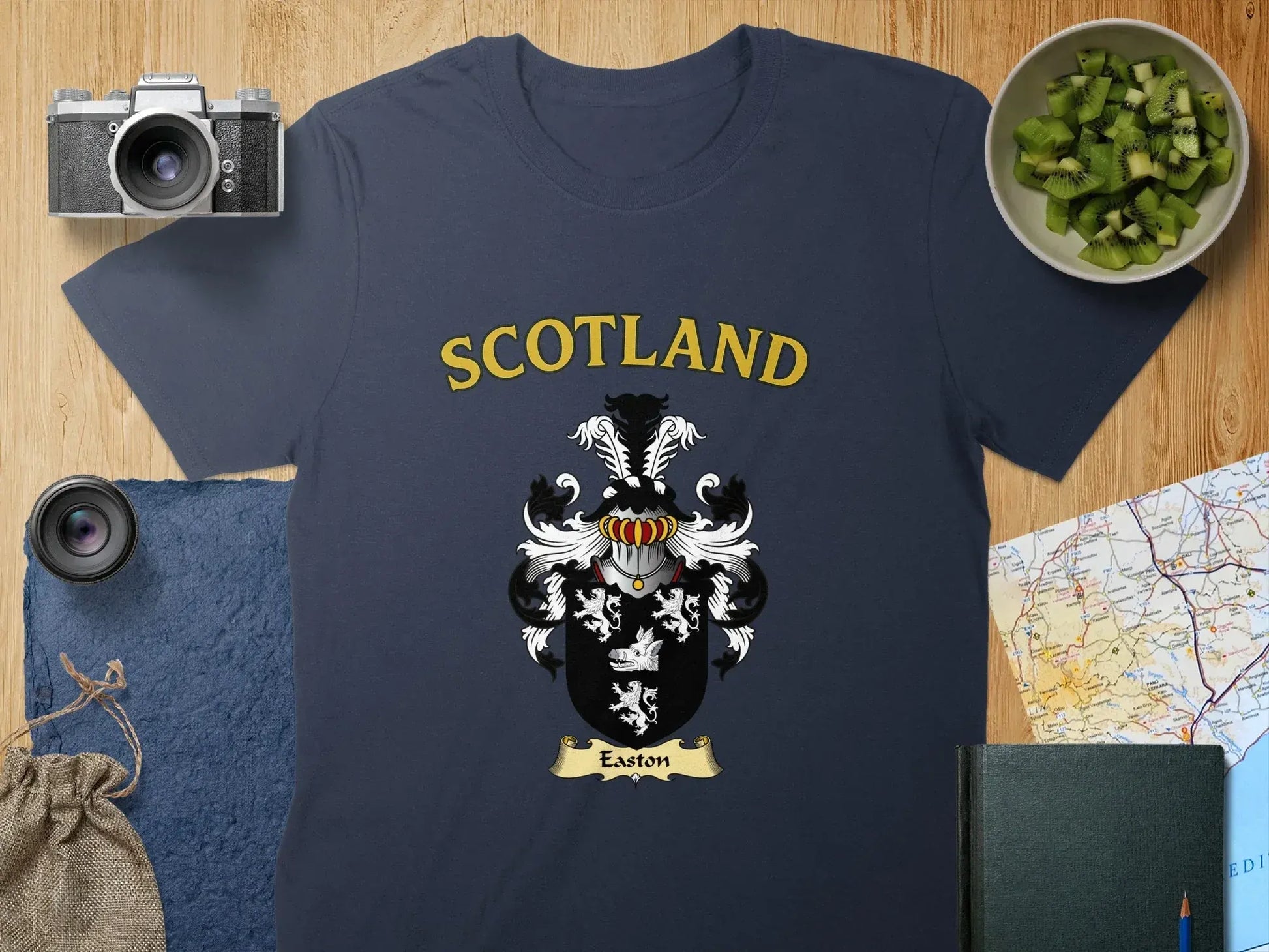 Scotland Easton Family Crest Displayed On T-shirt product