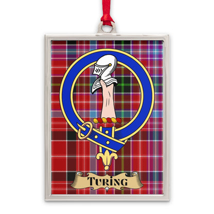 Clan Turing Crest Tartan Badge With Ribbon product