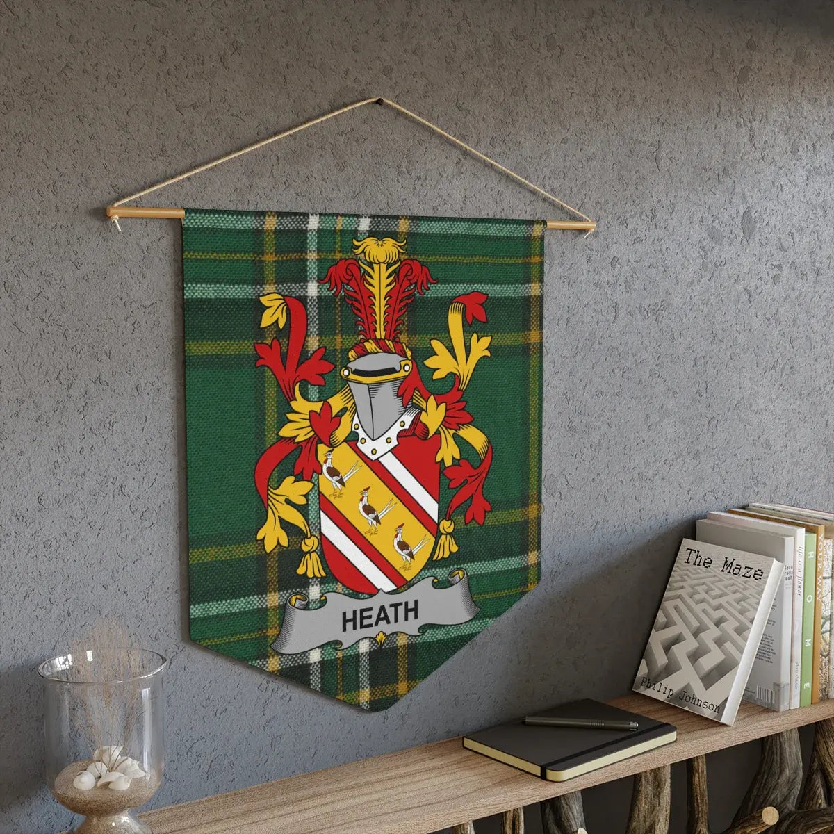 Heath Coat of Arms Heraldic Wall Tapestry product