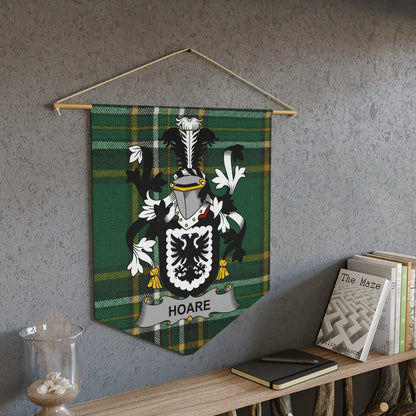 Green Plaid Coat of Arms Banner Wall Hanging product