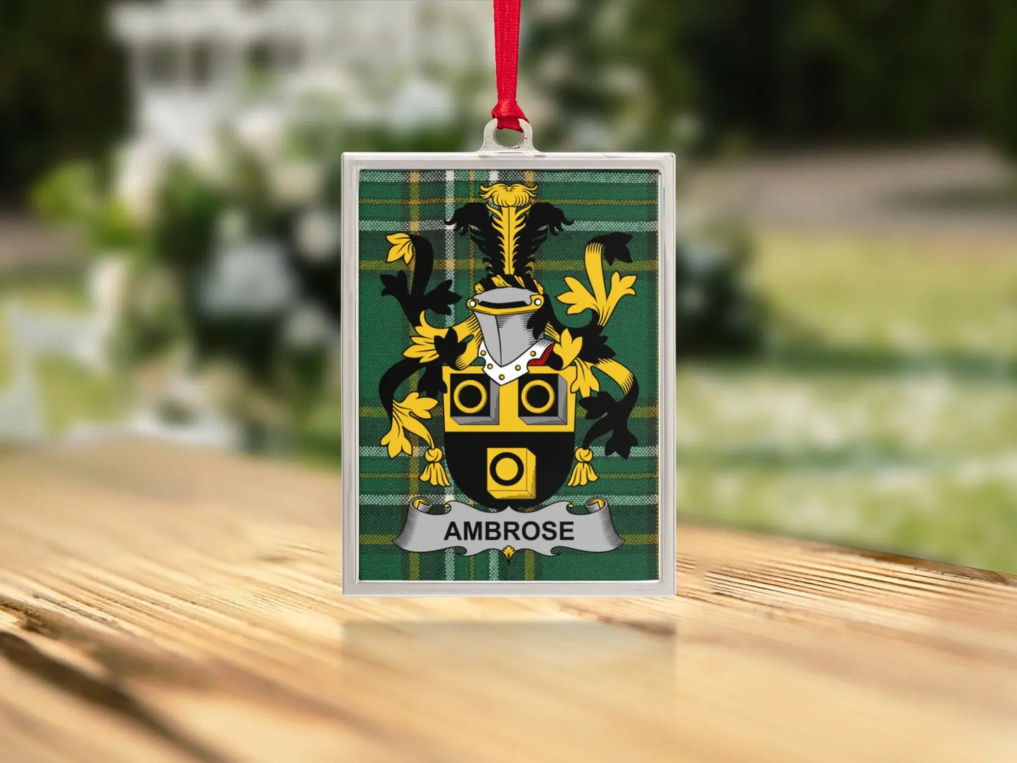 Ambrose Family Crest Rectangular Ornament product