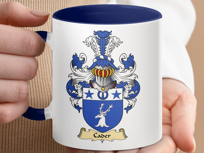 Cader Scottish Clan Coat Of Arms Coffee Mug - Living Stone Gifts