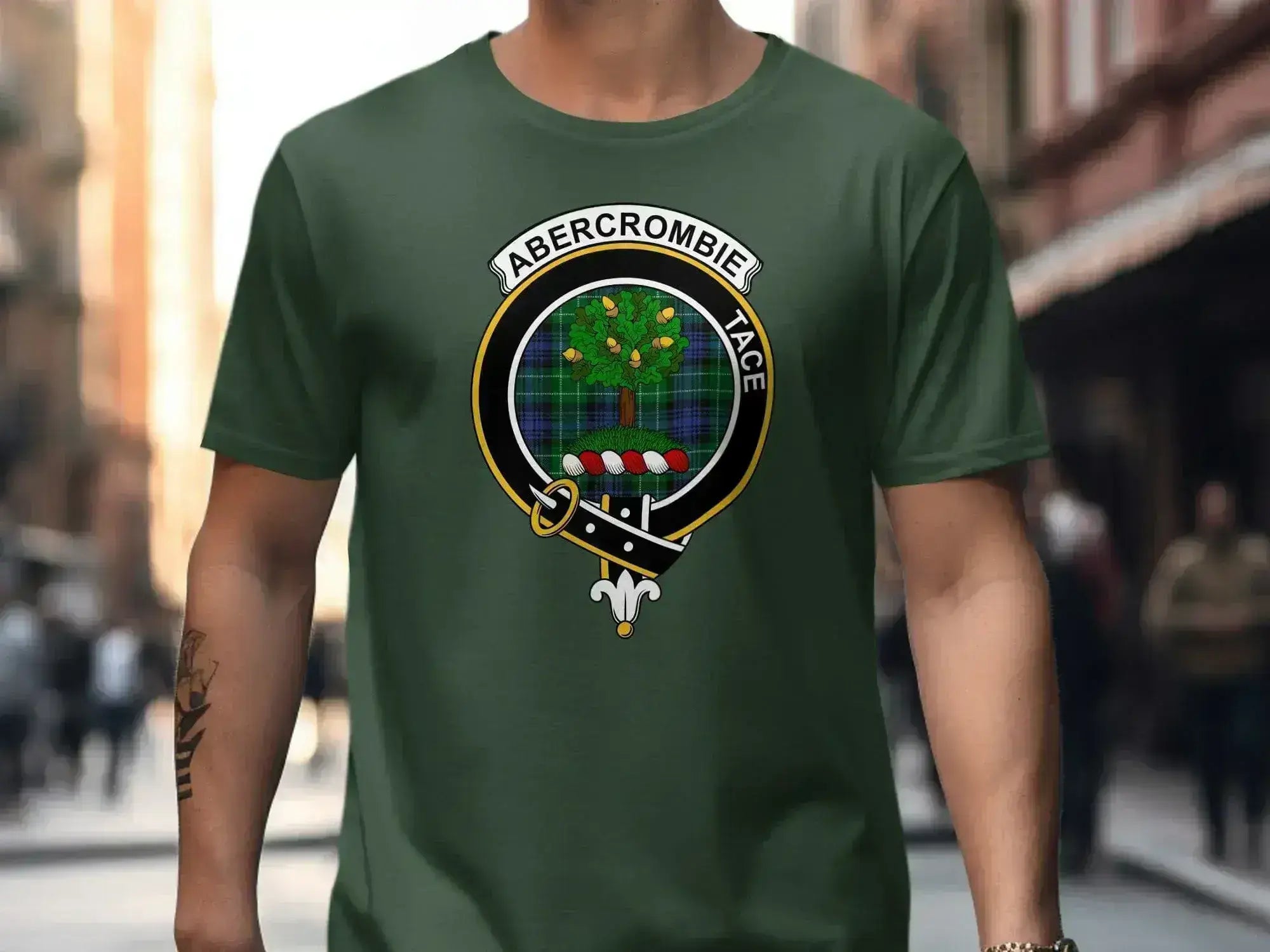 Abercrombie clan crest T-shirt in black