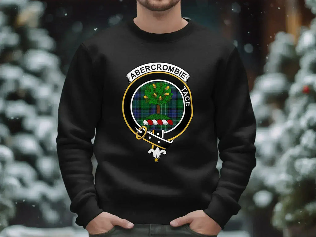 Abercrombie Scottish clan crest sweatshirt in black