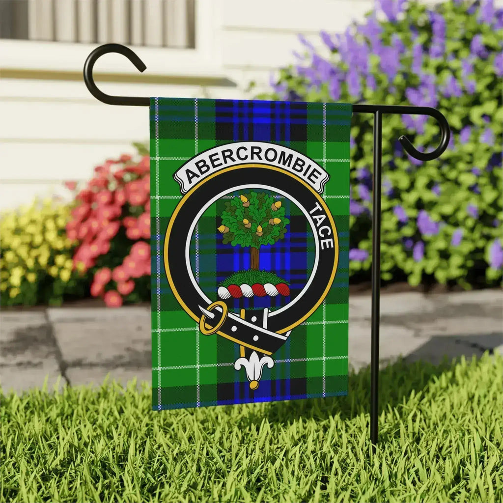 Clan Abercrombie tace clan crest garden flag — 24.5x32 inch outdoor display