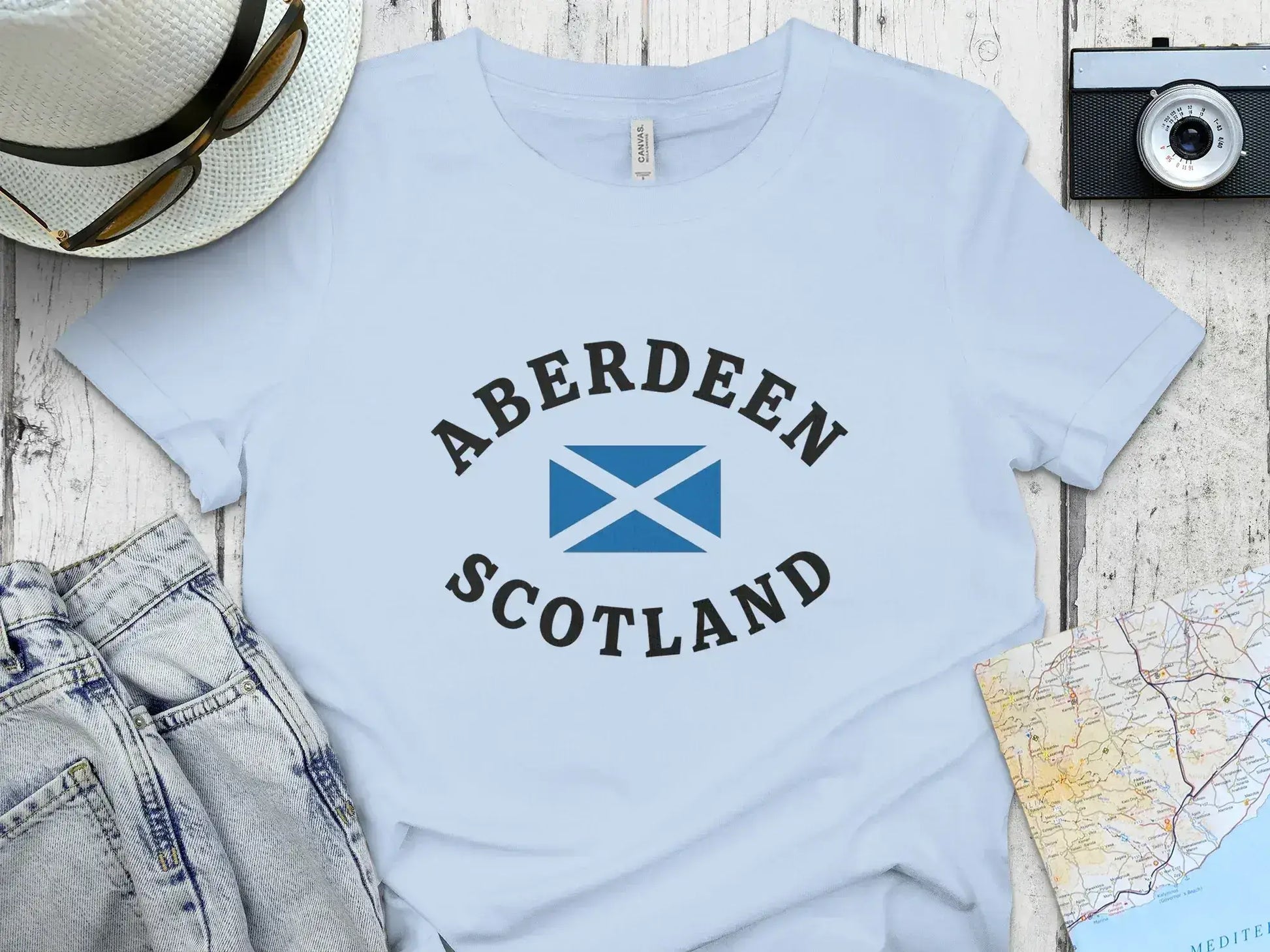 Aberdeen Scotland Themed Graphic T-shirt Product