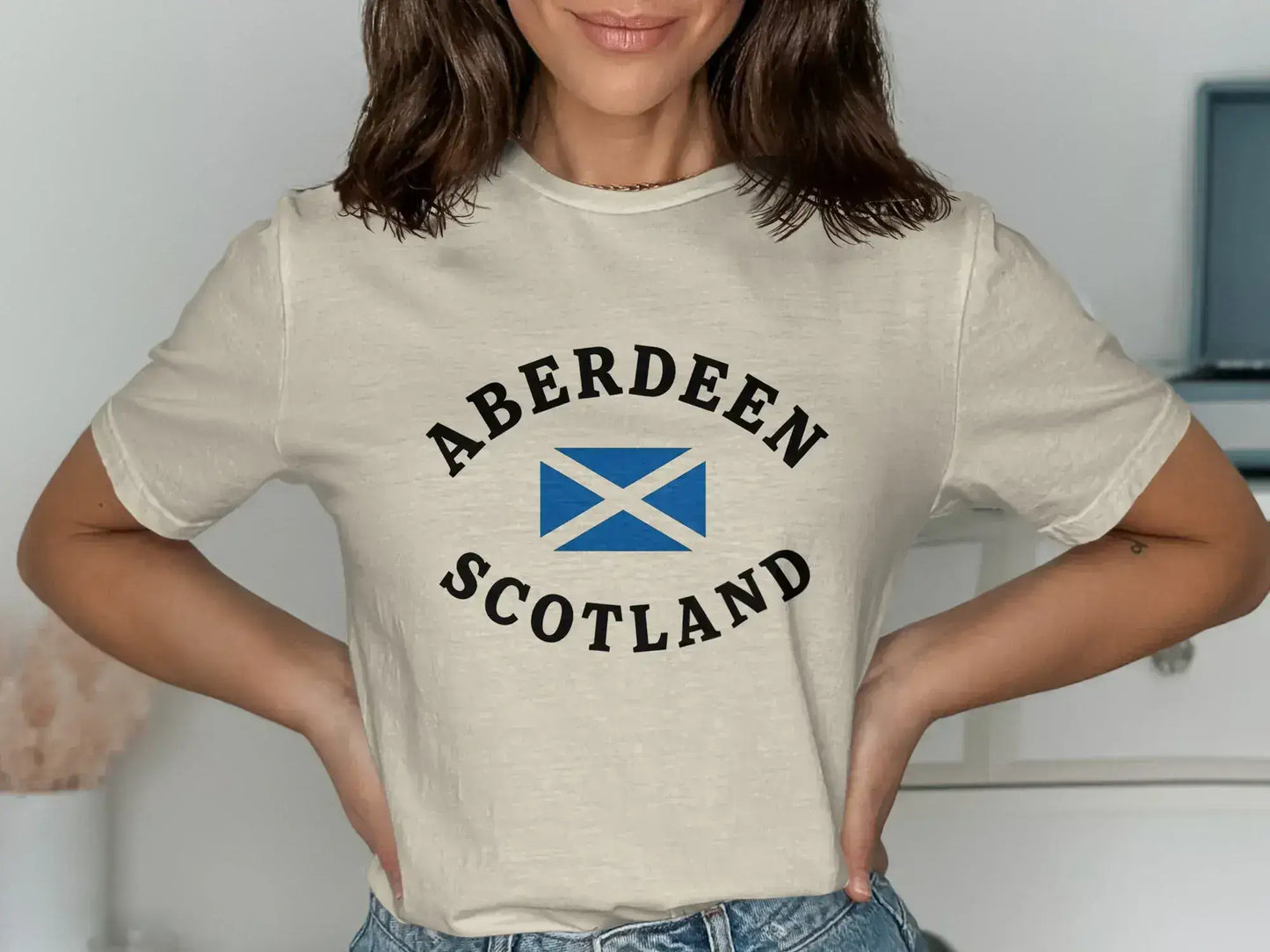 Aberdeen Scotland Flag Graphic T-shirt product type