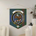 Clan Agnew consilio non impetu banner wall hanging pennant — 18x21 inch polyester twill with wooden dowel