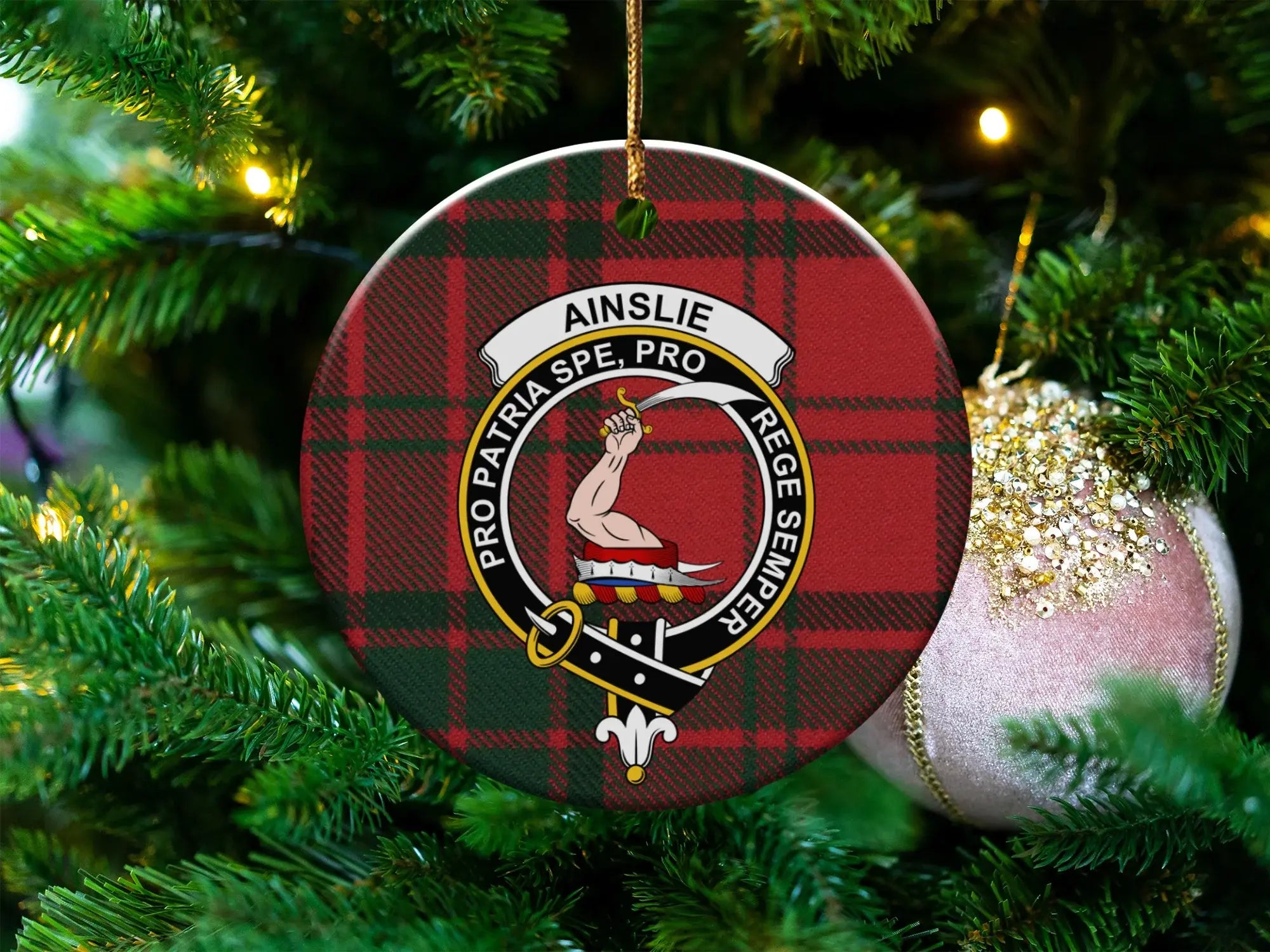 Ainslie Pro Patria Spe Pro Rege Semper Ornament product