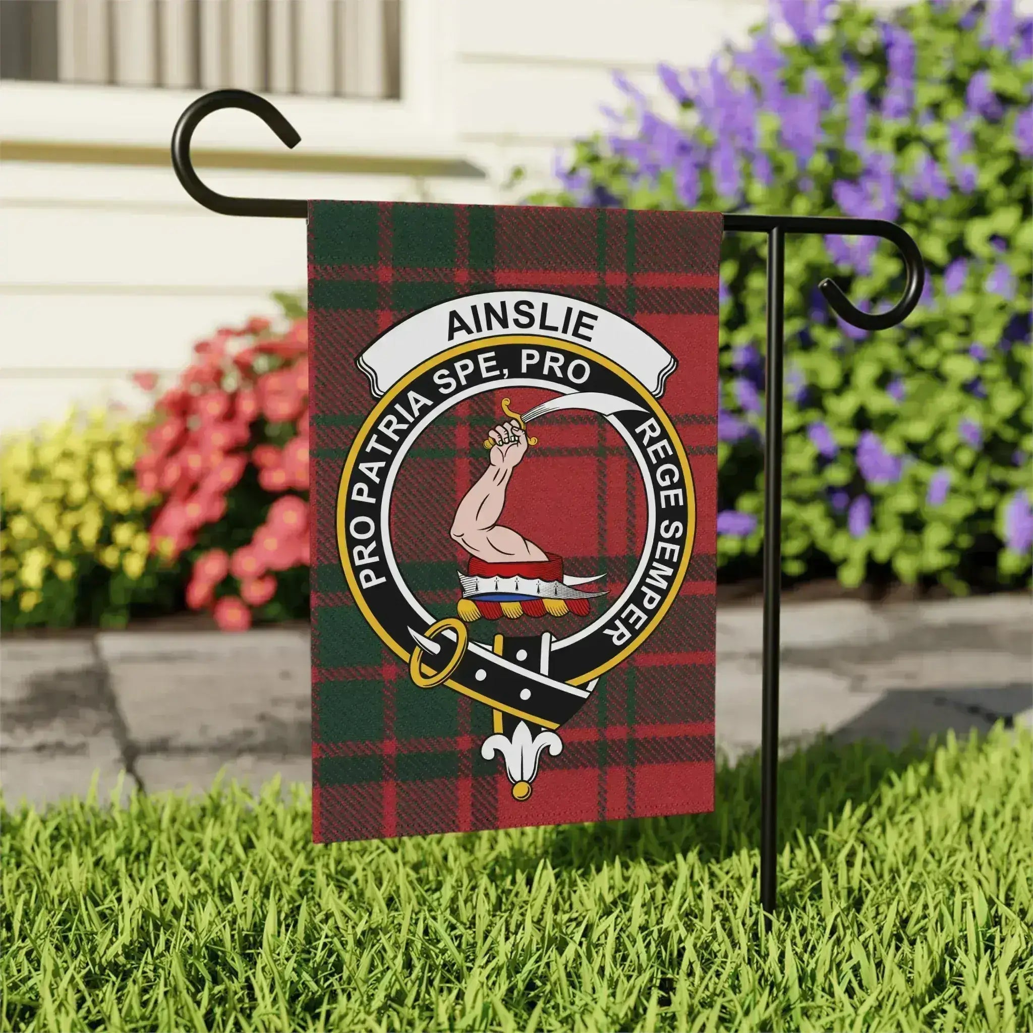 Ainslie Plaid Custom Garden Flag Unique Yard Product