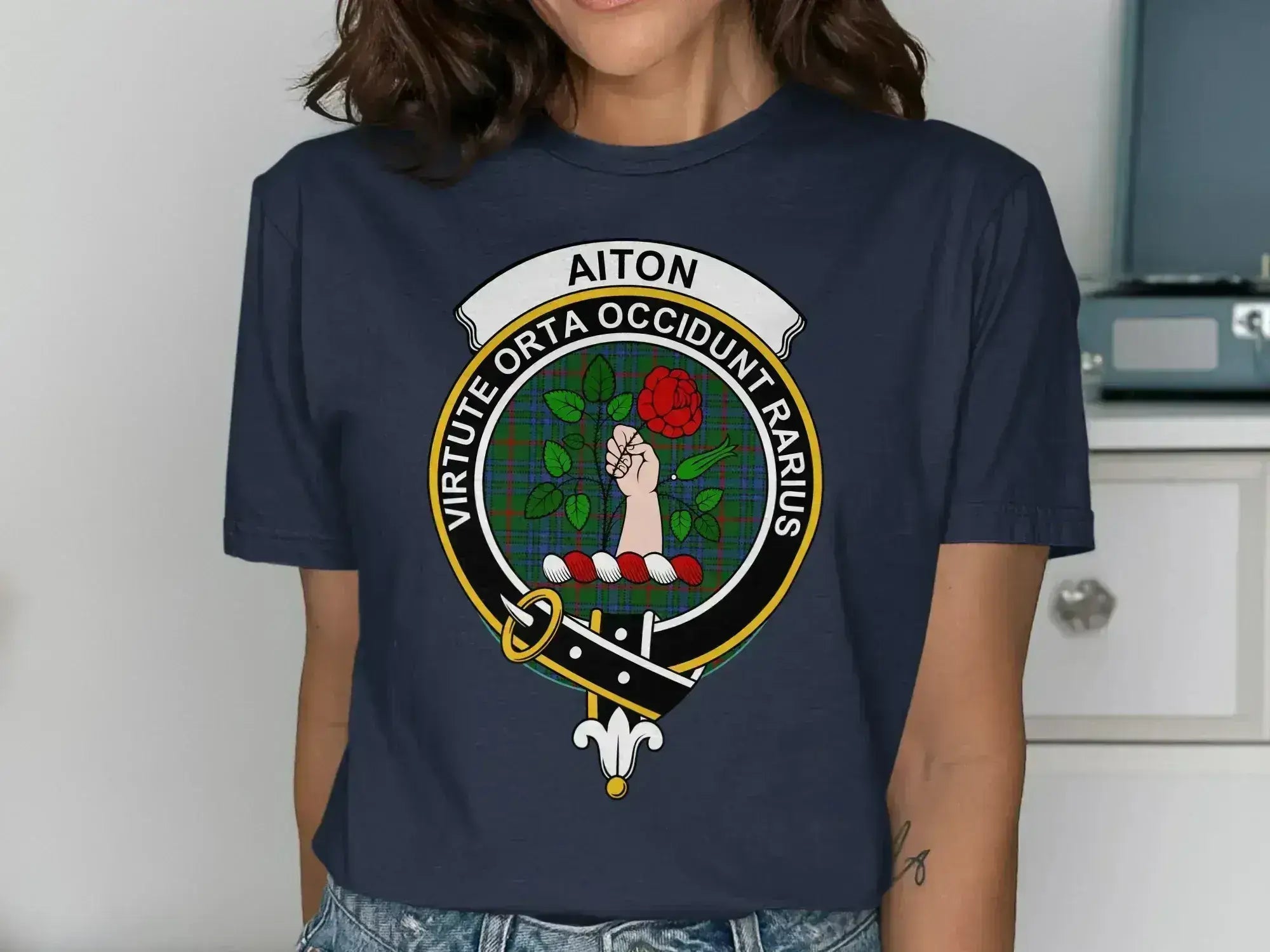 Aiton Virtute Orta Occidunt Rarius Graphic T-Shirt product type