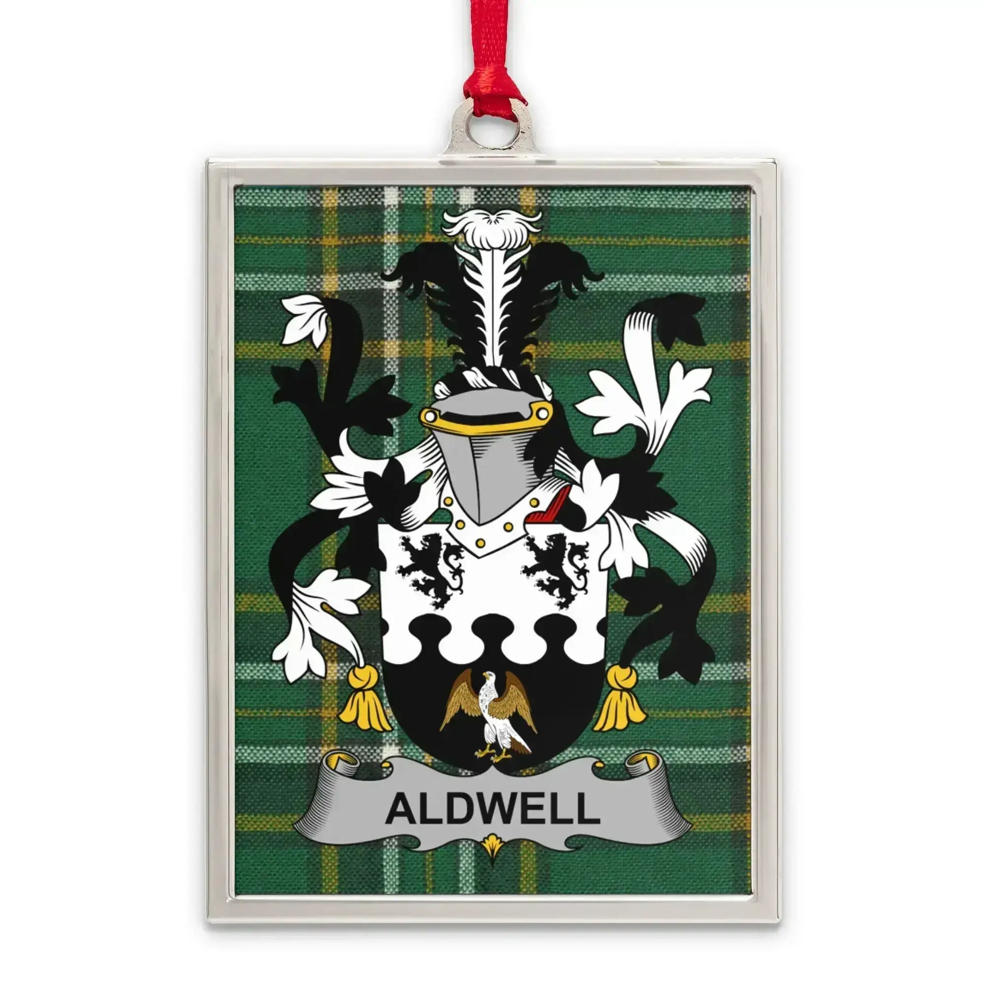Aldwell Family Crest Design Rectangular Ornament product