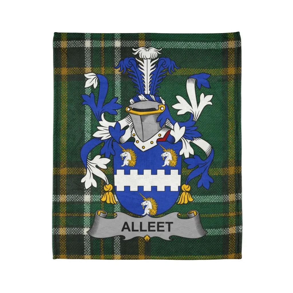 Scottish Family Crest Alleet Tartan Blanket