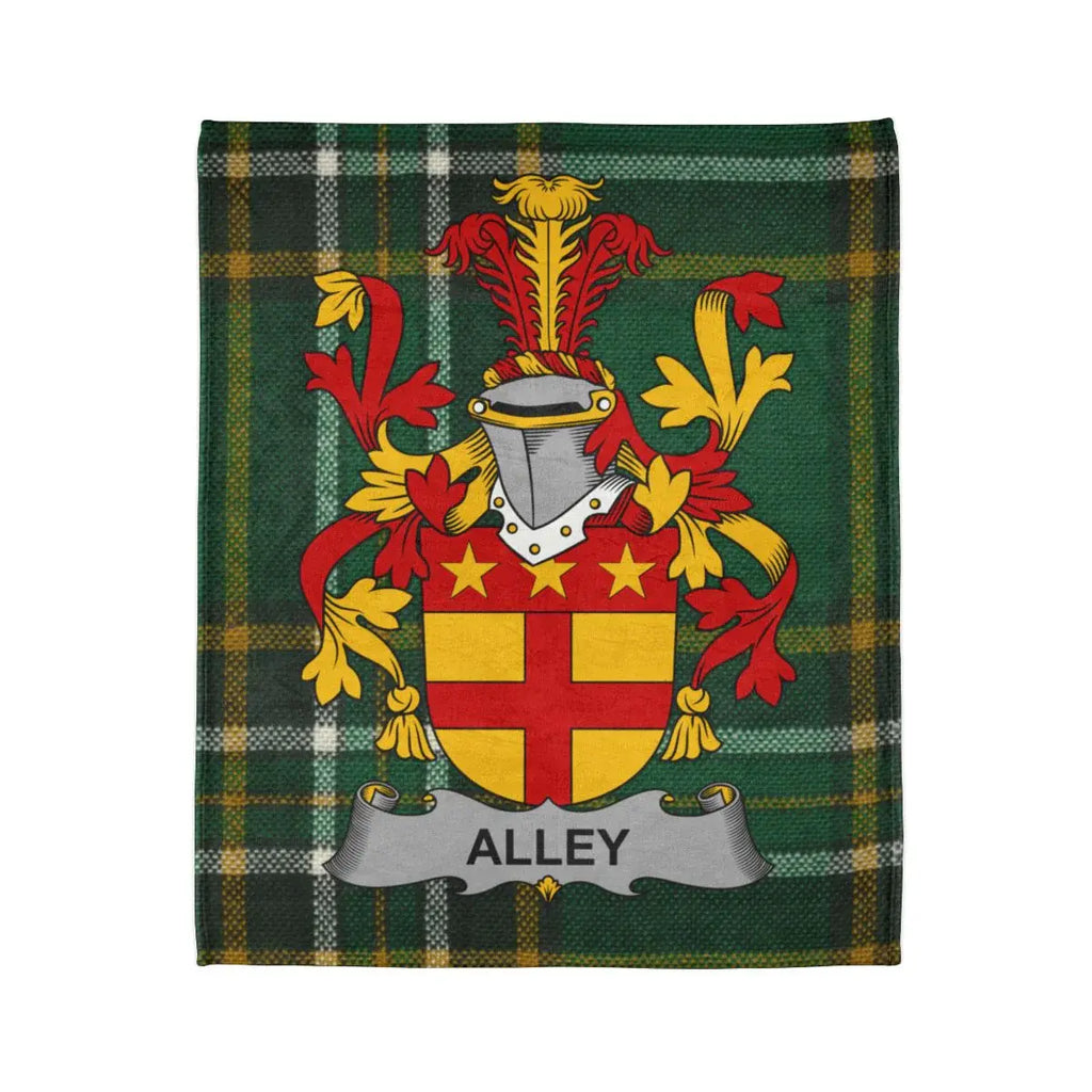 Custom Designed Family Crest Alley Blanket