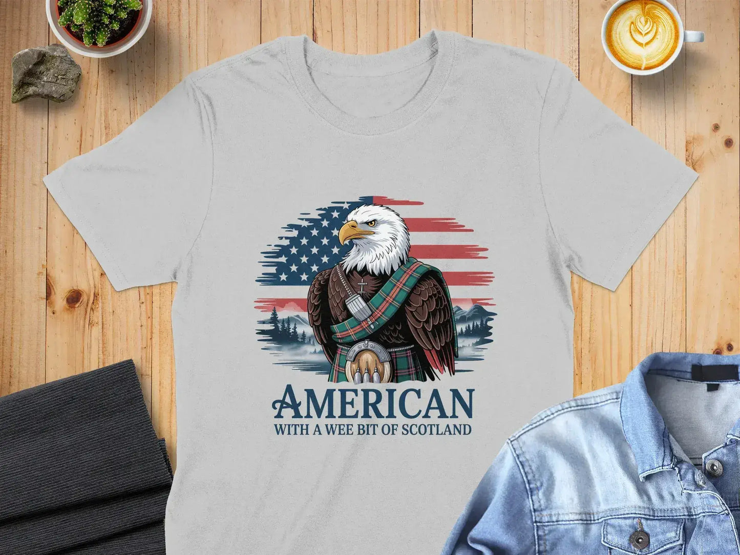 American With A Wee Bit Of Scotland T-shirt product type
