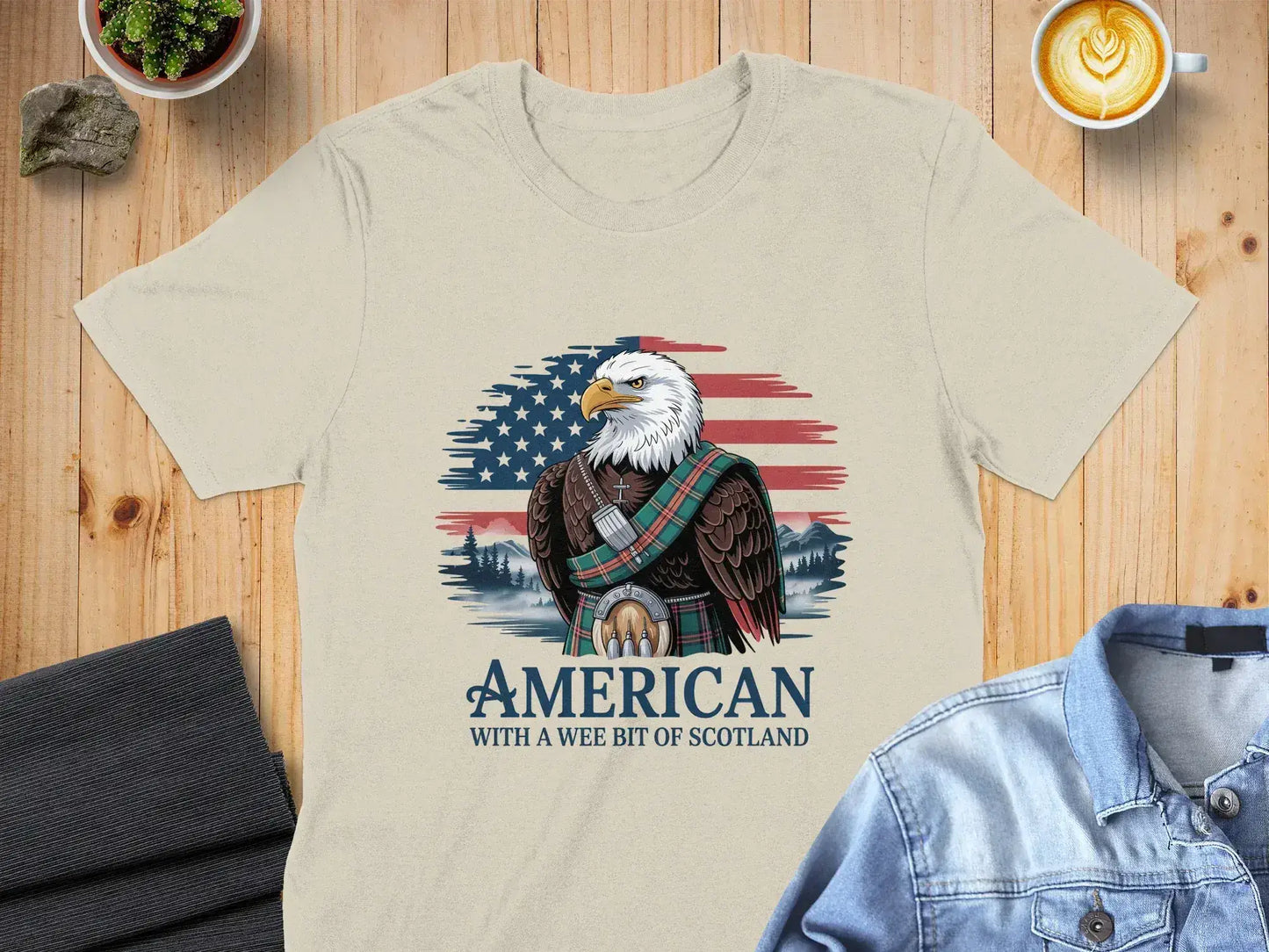 Patriotic Eagle American Scotland Themed Shirt product