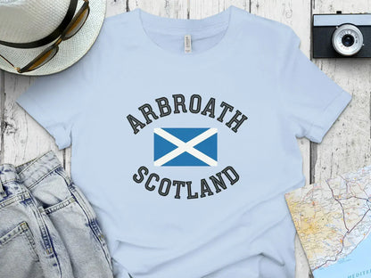 Arbroath Scotland Flag Graphic Tee Casual Shirt product type