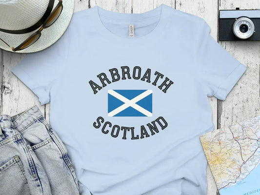 Arbroath Scotland Flag Graphic Tee Casual Shirt product type