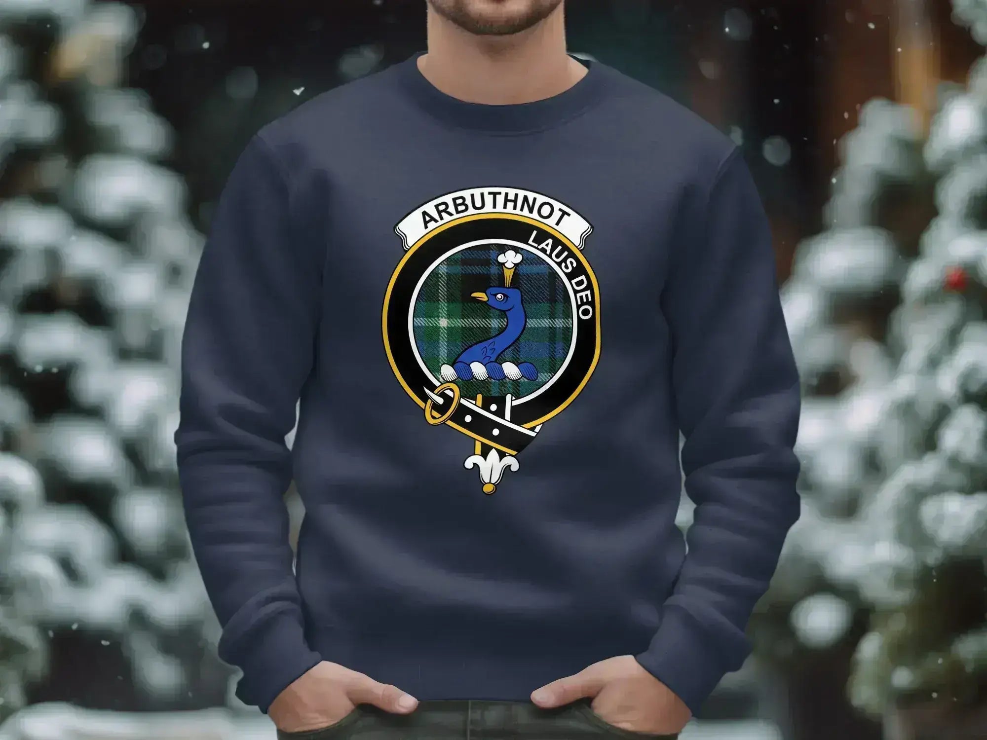 Arbuthnot Laus Deo Emblem Navy Blue Sweatshirt product